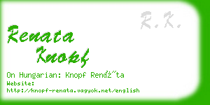 renata knopf business card